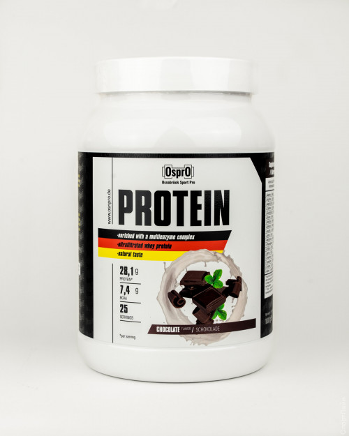 OsPro Protein 2000gr  Ospro protein - протеин, который содержит в себе большое количества ультрафильтрованного сывороточного протеина, так же он содержит БЦАА, для ускоренного восстановления мышц.