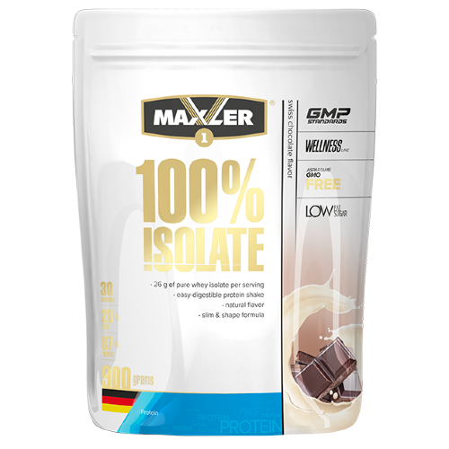 Maxler Isolate 100% 450гр.      Легко усваиваемая форма протеина
    27 г белка в порции
    Натуральный вкус
    Формула для красоты и стройности
