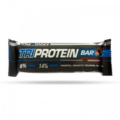 Ironman TriProtein Bar 50гр. ​Батончик IRONMAN TRI Pritein Bar  – это полезный и питательный батончик, в котором 13% «пустых» углеводов замещено комплексным белком, которого так не хватает современному человеку. Кроме того в батончик добавлено 9% пищевых волокон, незаменимых для нормального пищеварения.