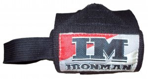 Напульсники Ironman №2  1шт Кистевые бинты предохраняют суставы и связки от травм во время занятий в зале.Бинты крайне необходимы, как в спорте, так и в фитнесе, особенно на силовых тренировках с максимальными нагрузками. 