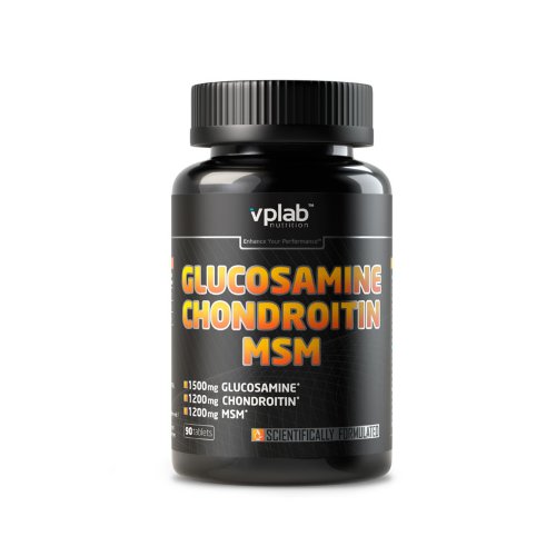 VPLab Chondrotine Glucosamine MSM 90 tab Защита и профилактика заболеваний суставов!

Тяжелые тренировки перегружают суставы и связки, к тому же, с возрастом, синтез глюкозамина и хондроитина ухудшается, а такой важный элемент как МСМ (метилсульфонилметан – природный источник серы) поступает в организм в ничтожных количествах.