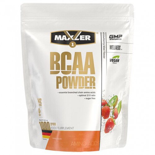 Maxler BCAA 2:1:1 Sugar Free 1000гр.  Maxler BCAA Powder – это мощная формула, содержащая аминокислоты с разветвленными цепями (BCAA) в классическом соотношении 2:1:1 (L-Лейцин, L-Изолейцин, L-Валин). BCAA – основной материал для построения мышц. 