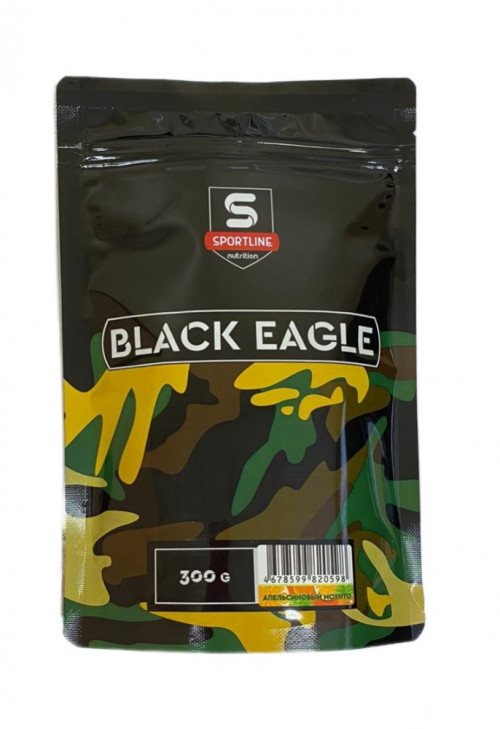 SportLine Nutrition Black Eagle 300gr предтренир. комплекс  ​Напиток "Чёрный орёл" назван в честь российского проекта перспективного основного боевого танка "Объект 640-чёрныё орёл". Напиток используется перед или во время интенсивных физических нагрузок.Содержит идеально подобранные компоненты.