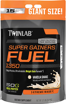 Twinlab Super Gainers Fuel Pro 5.4 кг Super Gainers Fuel Pro - гейнер-формула, богатая сложными углеводами, с высококачественным сывороточным протеином (100 г), креатином моногидратом и пиколинатом хрома.