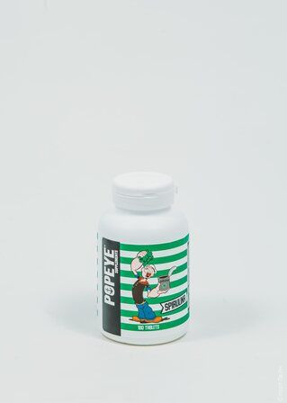 POPEYE SPIRULLINA 180 таб.  ​Спирулина Popeye Supplements - это спиральная микроводоросль темно-зеленого цвета. Она отличается высоким содержанием белка, представленного всеми незаменимыми аминокислотами. Содержит комплекс витаминов (каротин, В1, В2, В6, В12, Е), большое количество макро- и микроэлементов в биодоступной органической форме (кальций, фосфор, калий, натрий, магний, железо, цинк), пигменты (каротиноиды, хлорофилл, фикоцианин), полиненасыщенные жирные кислоты, такие как линолевая и линоленовая).