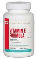 Universal Vitamin E Formula 100 Softgels Vitamin E обладает мощным анти-оксидантным воздействием, замедляет старение клеток, улучшает снабжение тканей кислородом, увеличивает работоспособность и снимает усталость.