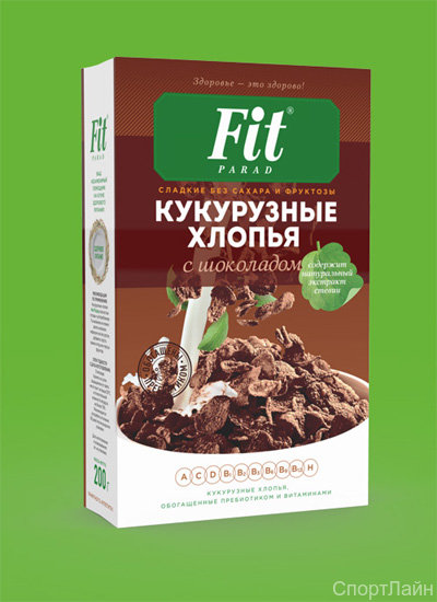 FitParad Кукурузные хлопья 200гр.  