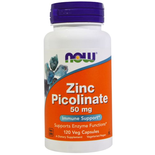 NOW Zink Picolinate 50mg 120 caps Цинк – один из важнейших микроэлементов, участвующих в обеспечении работы нервной и эндокринной систем.