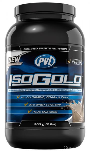 PVL Iso Gold 900g  Iso-Gold воплощает в себе премиум-технологию производства изолятов, которая дает:-Улучшение усвояемости на 300%-Повышение синтеза протеина-Улучшенное восстановление-Усиление выработки ферментов-Повышение иммунитета